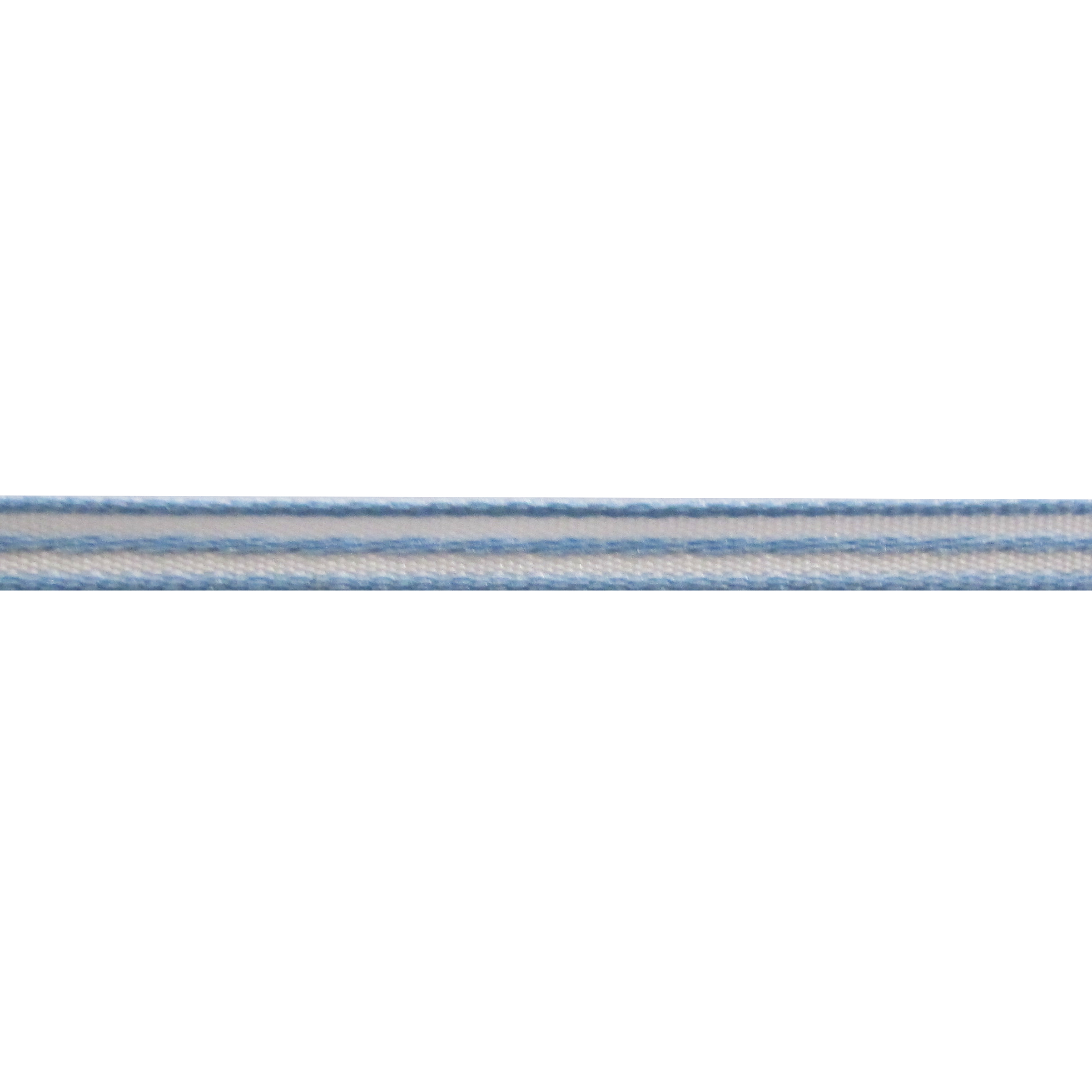 Strepenlint 5mm - Taffeta Satijn Sky Blue Wit