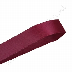 Satijnlint 22mm (rol 22 meter) - Bordeaux Rood (275)