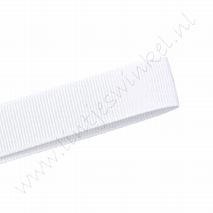 Grosgrain lint 22mm (rol 91 meter) - Wit (029)