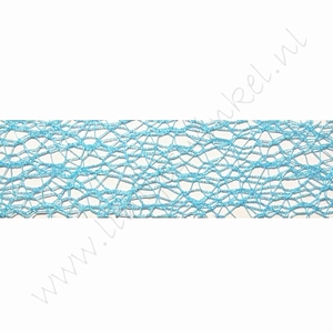 Crispy (net) lint 30mm - Aqua (rol 10mtr)