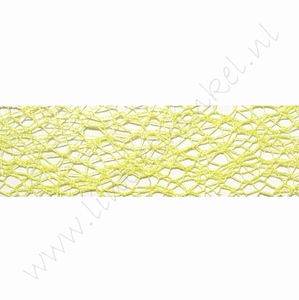 Crispy (net) lint 30mm (rol 10 meter) - Lime groen