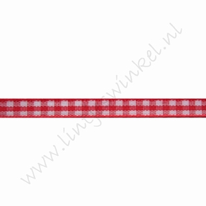 Karoband 6mm (Rolle 22 Meter) - Rot