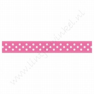 Stippenlint 10mm (rol 22 meter) - Pink Wit