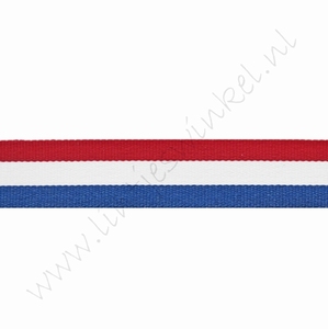 Lint vlag 16mm (rol 22 meter) - Holland (dubbelzijdig)