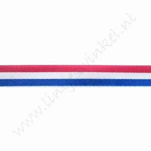 Satijnlint vlag 10mm (rol 22 meter) - Holland