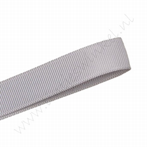 Grosgrain lint 10mm (rol 22 meter) - Zilver Grijs (012)