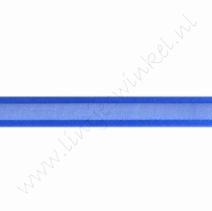 Organza Satijnrand 10mm (rol 22 meter) - Donker Blauw