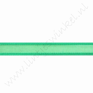 Organza Satijnrand 10mm (rol 22 meter) - Groen