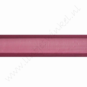 Organza Satinrand 22mm (Rolle 22 Meter) - Bordeaux Rot