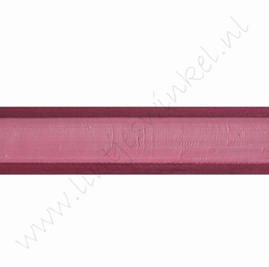 Organza Satijnrand 22mm (rol 22 meter) - Bordeaux Rood