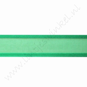 Organza Satijnrand 22mm (rol 22 meter) - Groen