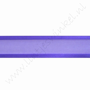 Organza Satijnrand 22mm (rol 22 meter) - Paars