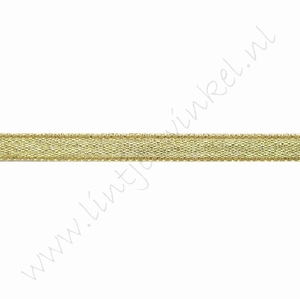 Glitzer Organza Band 6mm (Rolle 22 Meter) - Gold