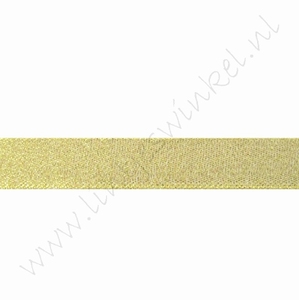 Glitzer Organza Band 20mm (Rolle 22 Meter) - Gold