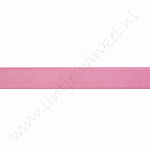 Organza lint 6mm (rol 22 meter) - Pink