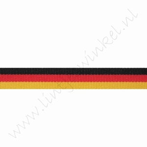 Webband Flagge 10mm (Rolle 22 Meter) - Deutschland (doppelseitig)