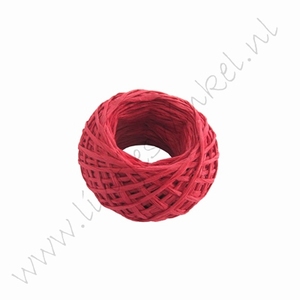 Papierkordel 1mm (Rolle 25 Meter) - Rot