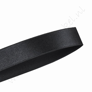 Satinband 6mm (Rolle 91 Meter) - Schwarz (030)