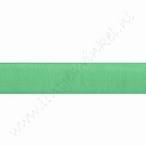 Organza lint 10mm (rol 45 meter) - Groen