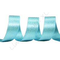 Metallic Satinband 10mm - Aqua Gold (340)