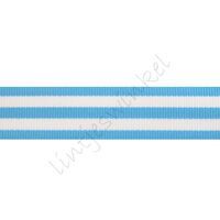 Strepenlint 22mm - Licht Blauw Wit