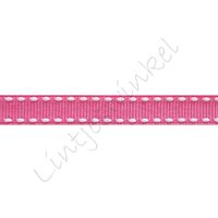 Lint stiksels 10mm - Pink Wit