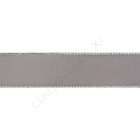 Band Glanzrand 22mm - Satin Silber Grau Silber