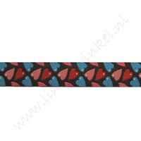 Jacquard weefband 12mm - Hartjes