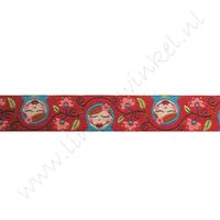 Jacquard weefband 15mm - Matroschka