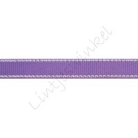 Lint glitterrand 10mm - Grosgrain Paars Zilver