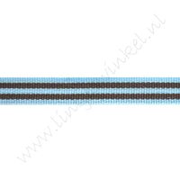 Strepenlint 10mm - Licht Blauw Bruin