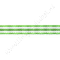 Band Streifen 10mm - Lime Weiß