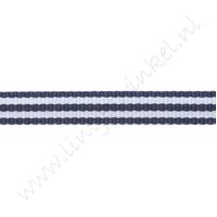 Strepenlint 10mm - Marine Wit