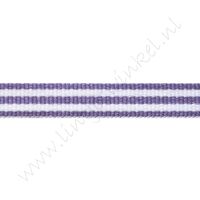 Strepenlint 10mm - Lavendel Wit