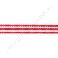 Strepenlint 10mm - Rood Wit