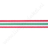 Strepenlint 10mm - Rood Wit Groen