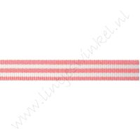 Strepenlint 10mm - Roze Wit