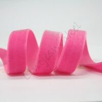 Lint fluweel 6mm - Pink (Hot Pink)