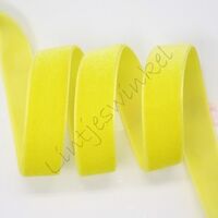 Lint fluweel 6mm - Geel (Lemon)