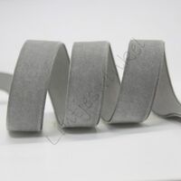 Samtband 10mm - Grau (Metal Grey)