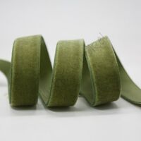 Lint fluweel 10mm - Mosgroen