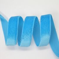 Lint fluweel 6mm - Aqua