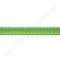 Lint stiksels 10mm - Appelgroen Wit