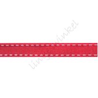 Lint stiksels 10mm - Rood Wit