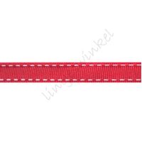 Lint stiksels 10mm - Rood Wit