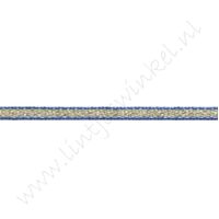 Band Streifen 3mm - Gold Metallic Blau