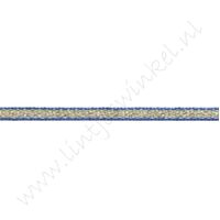 Band Streifen 3mm - Gold Metallic Blau