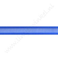 Organza Satinrand 10mm - Dunkel Blau