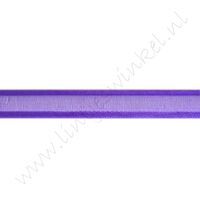 Organza Satijnrand 10mm - Paars