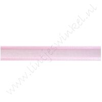 Organza Satijnrand 10mm - Licht Roze